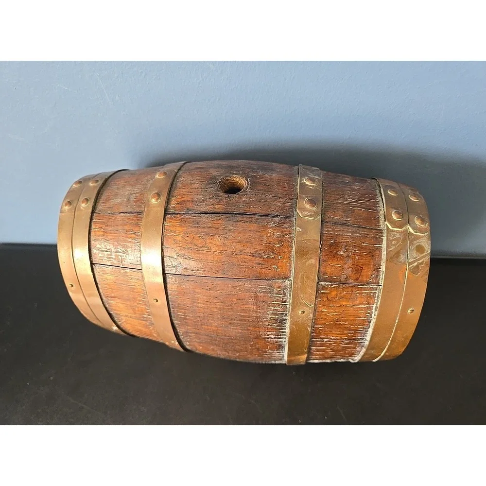 Wooden Barrel For Grappa Italian Craft Vintage Décor‎ 1960s No Stand